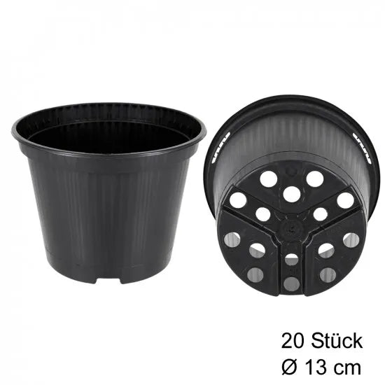 Runde Anzuchttöpfe aus PP – 9, 11 und 13 cm – Originalansicht