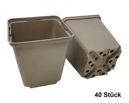 Recycling-Anzuchttöpfe Taupe – Originalansicht