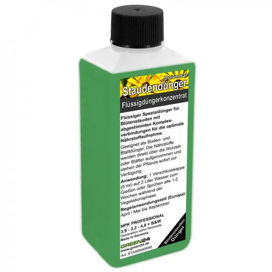 Stauden-Dünger 250 ml – GREEN24 Flasche
