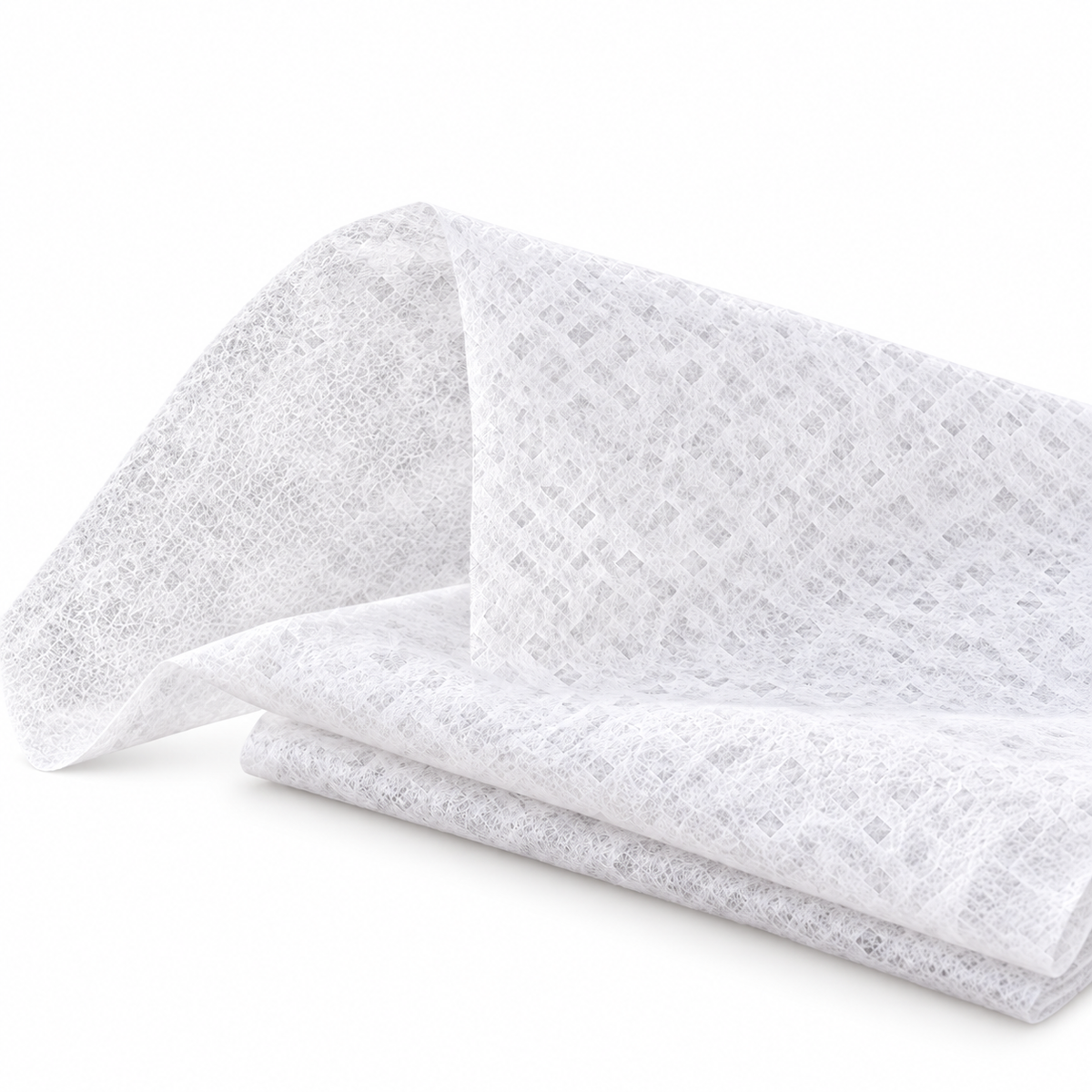 Isolated material view of lightweight white M170 garden fleece
