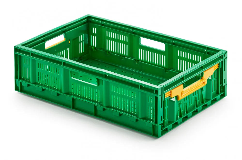 Grüne Klappbox 600 × 400 × 170 mm