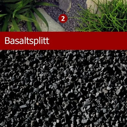 Basaltsplitt extra fein, anthrazit – 1 kg