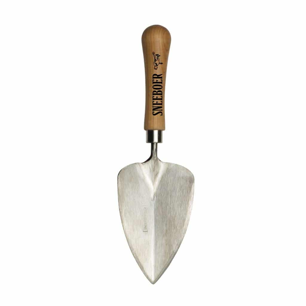 Sneeboer 4007-140249 stainless steel planting trowel with cherry wood handle
