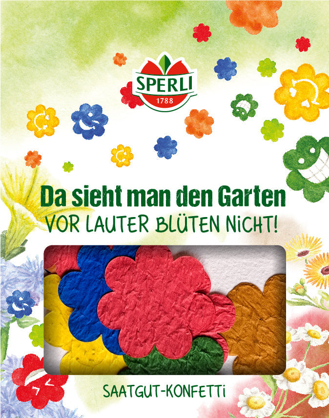 SPERLI Saatgut-Konfetti Blüten – 30–40 Stück – Originalpackung