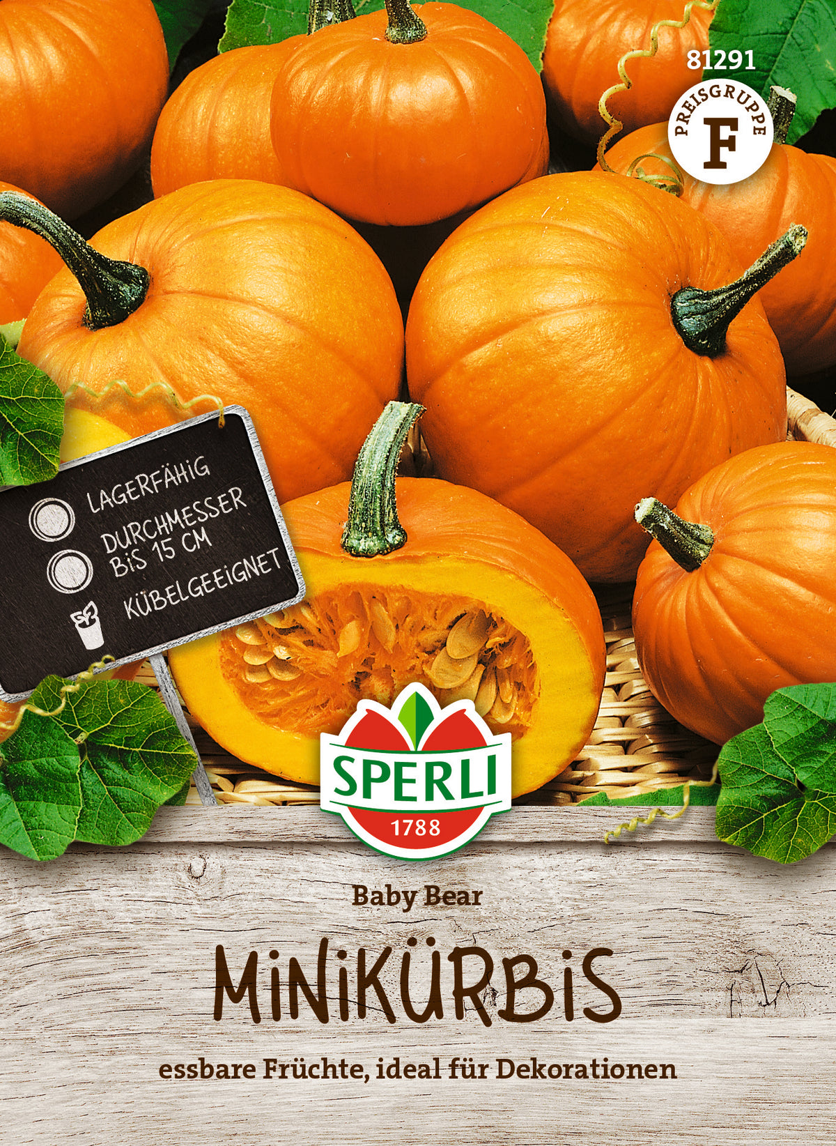 SPERLI Kürbis Baby Bear – Originalpackung