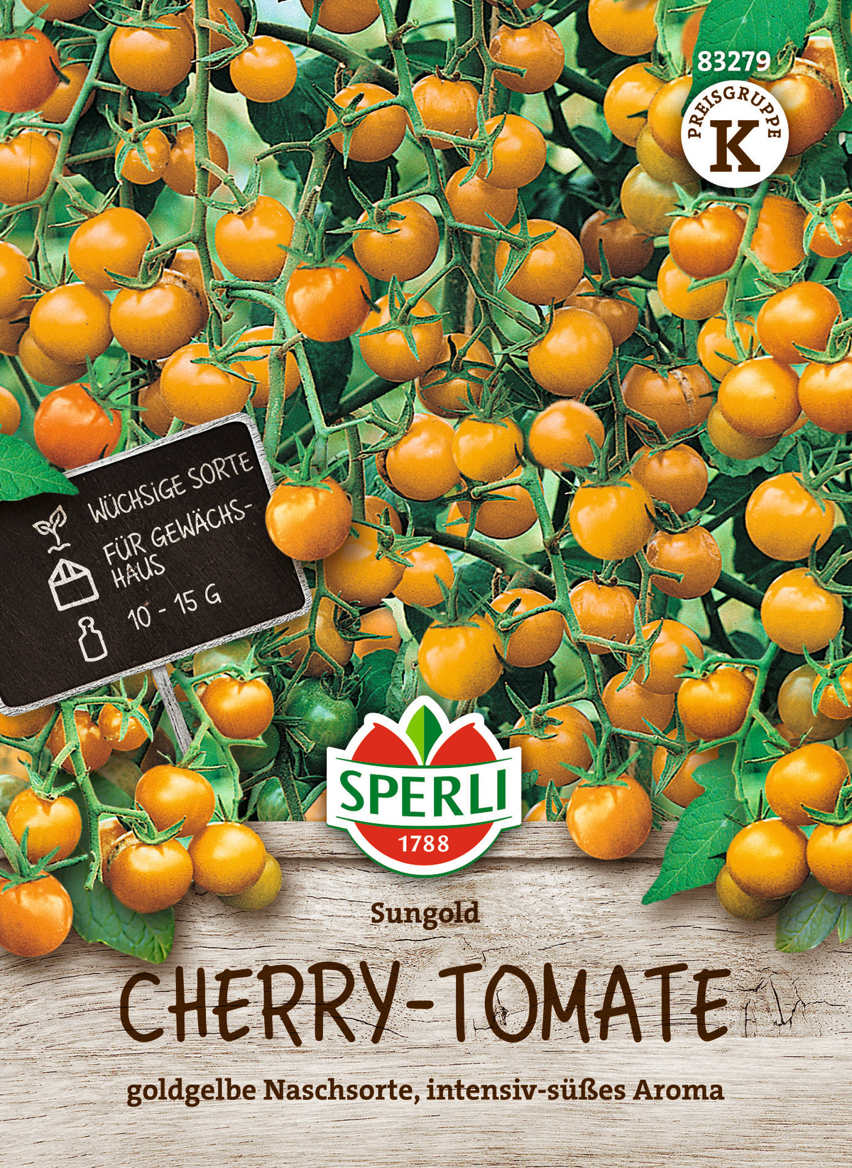 SPERLI Cherry-Tomate Sungold F1 – Originalpackung