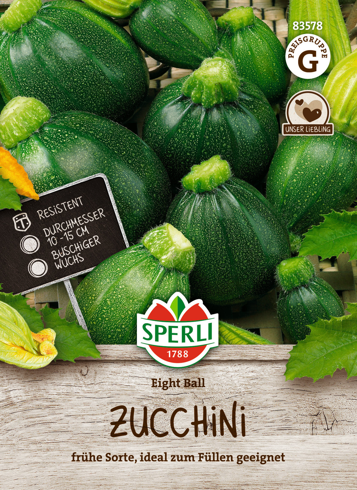 SPERLI Zucchini Eight Ball F1 – Originalpackung