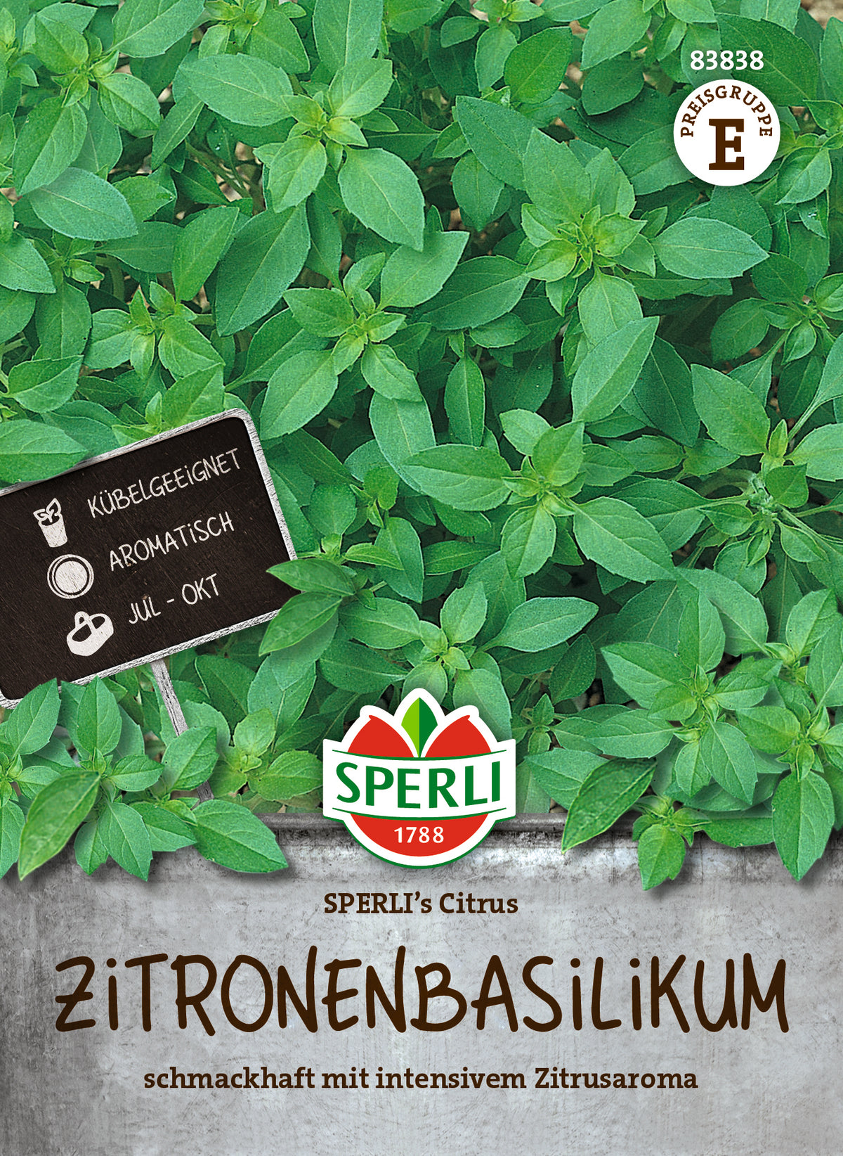 SPERLI Zitronenbasilikum Citrus – Originalpackung