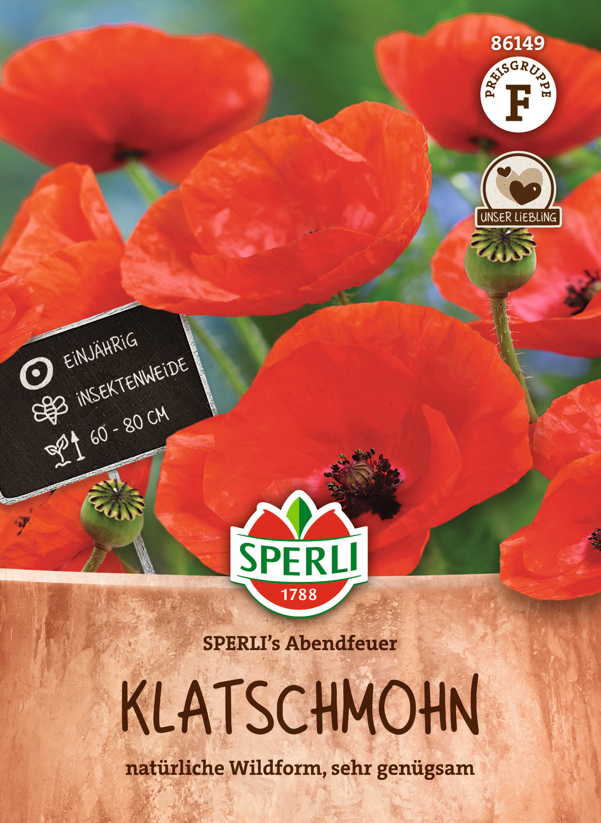 SPERLI Klatschmohn Abendfeuer – Originalpackung