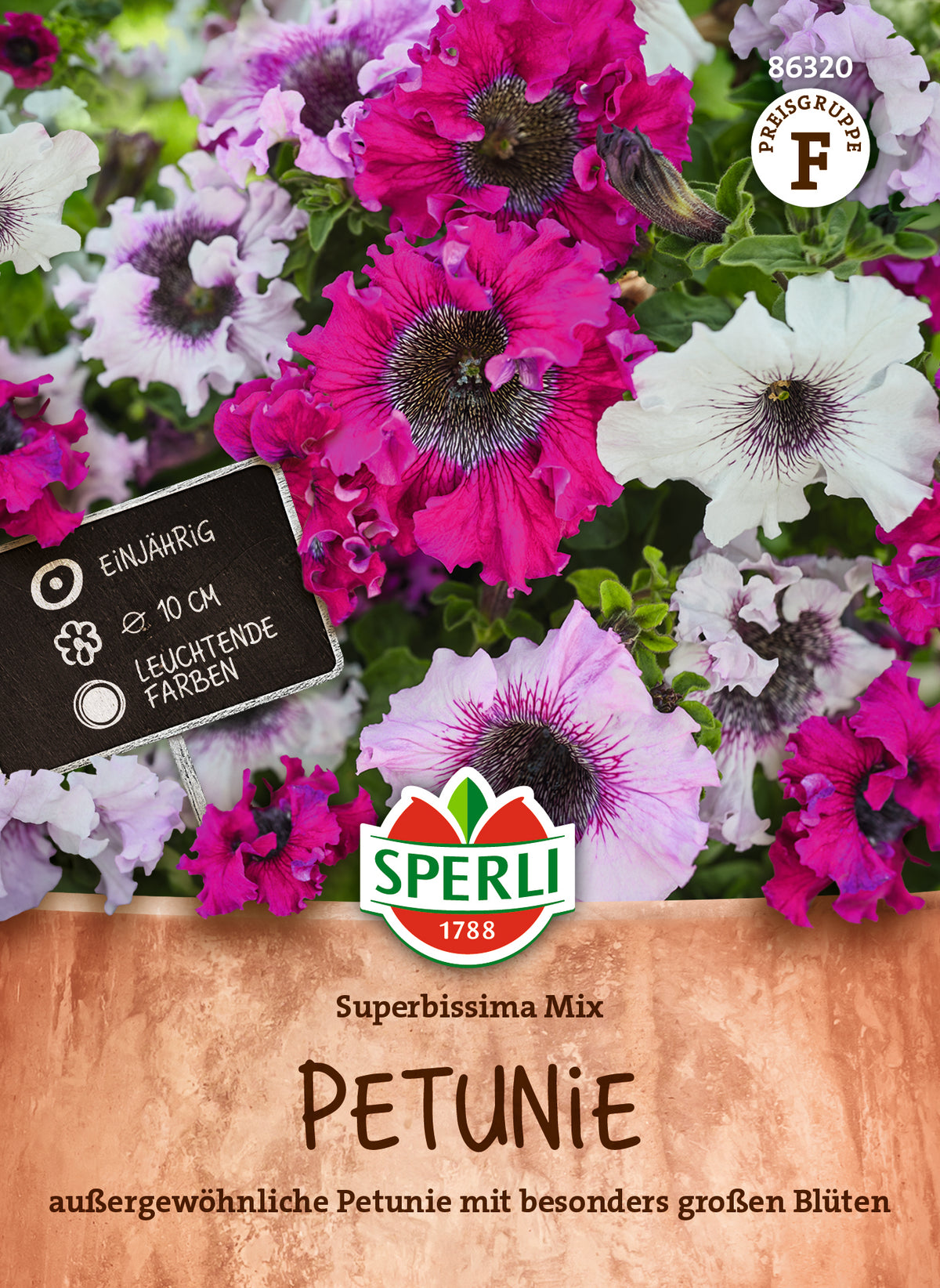 SPERLI Petunie Superbissima Mix – Originalpackung