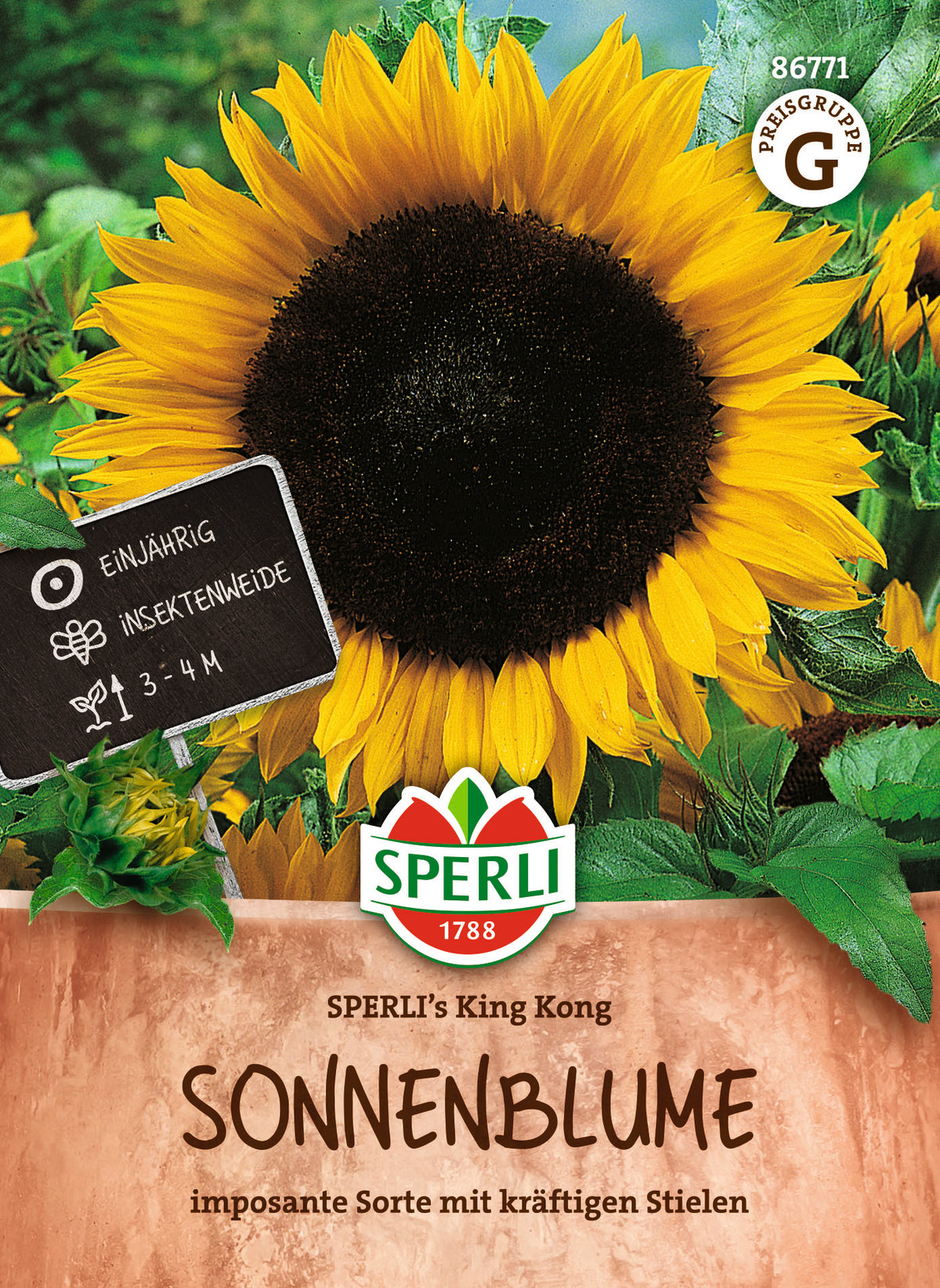 SPERLI Sonnenblume King Kong – Originalpackung