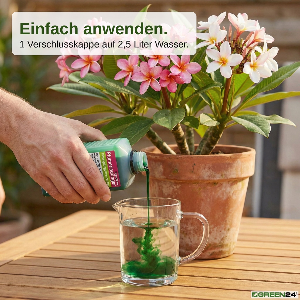 Dünger anmischen. Einfach anwenden.