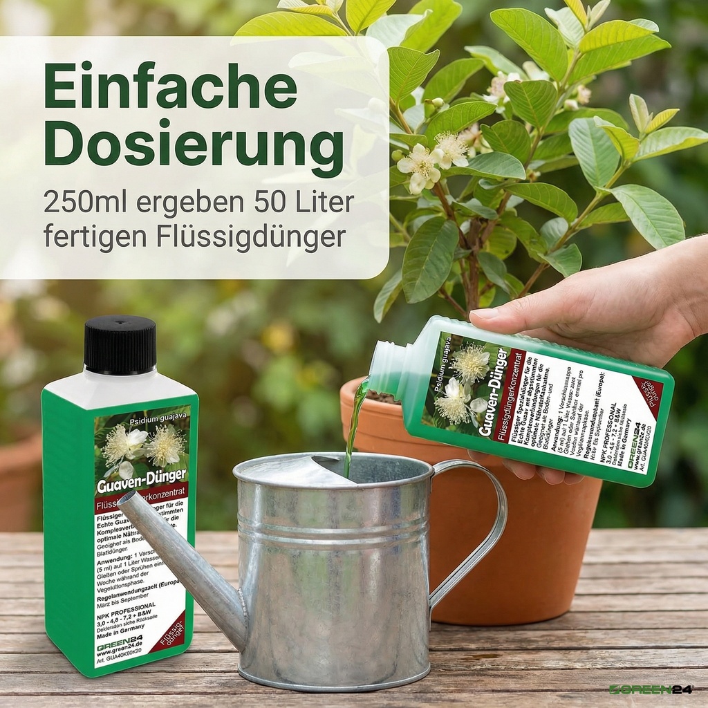 Dünger für Guaven, Einfache Dosierung