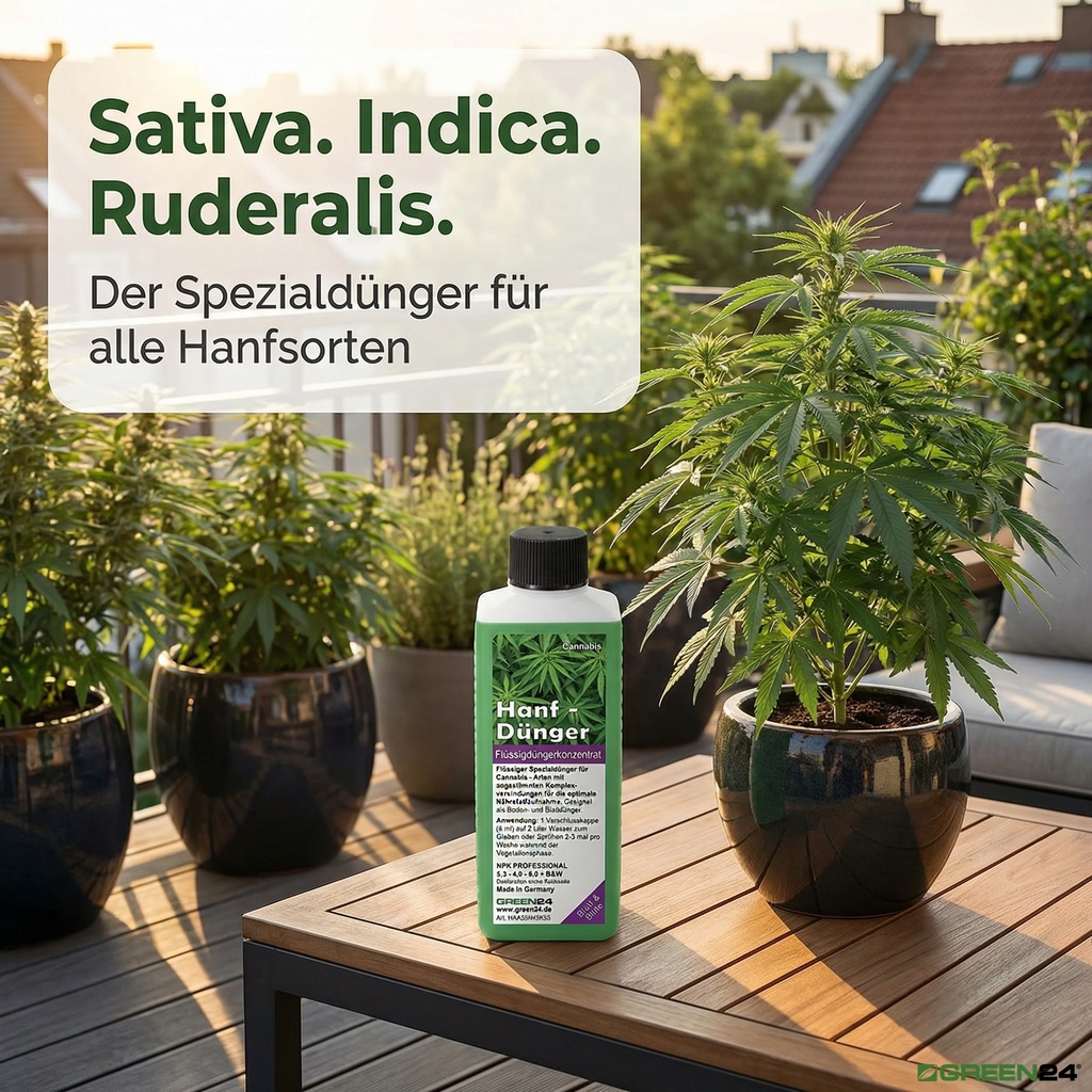 Spezialdünger für alle Hanfsorten (Sativa, Indica, Ruderalis) 