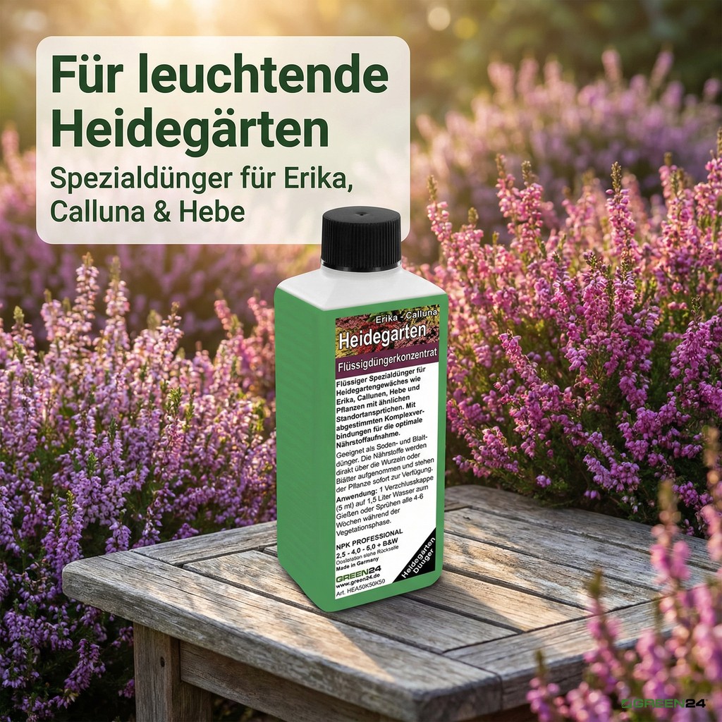 Heidegarten Dünger -  blühende Heidelandschaft düngen