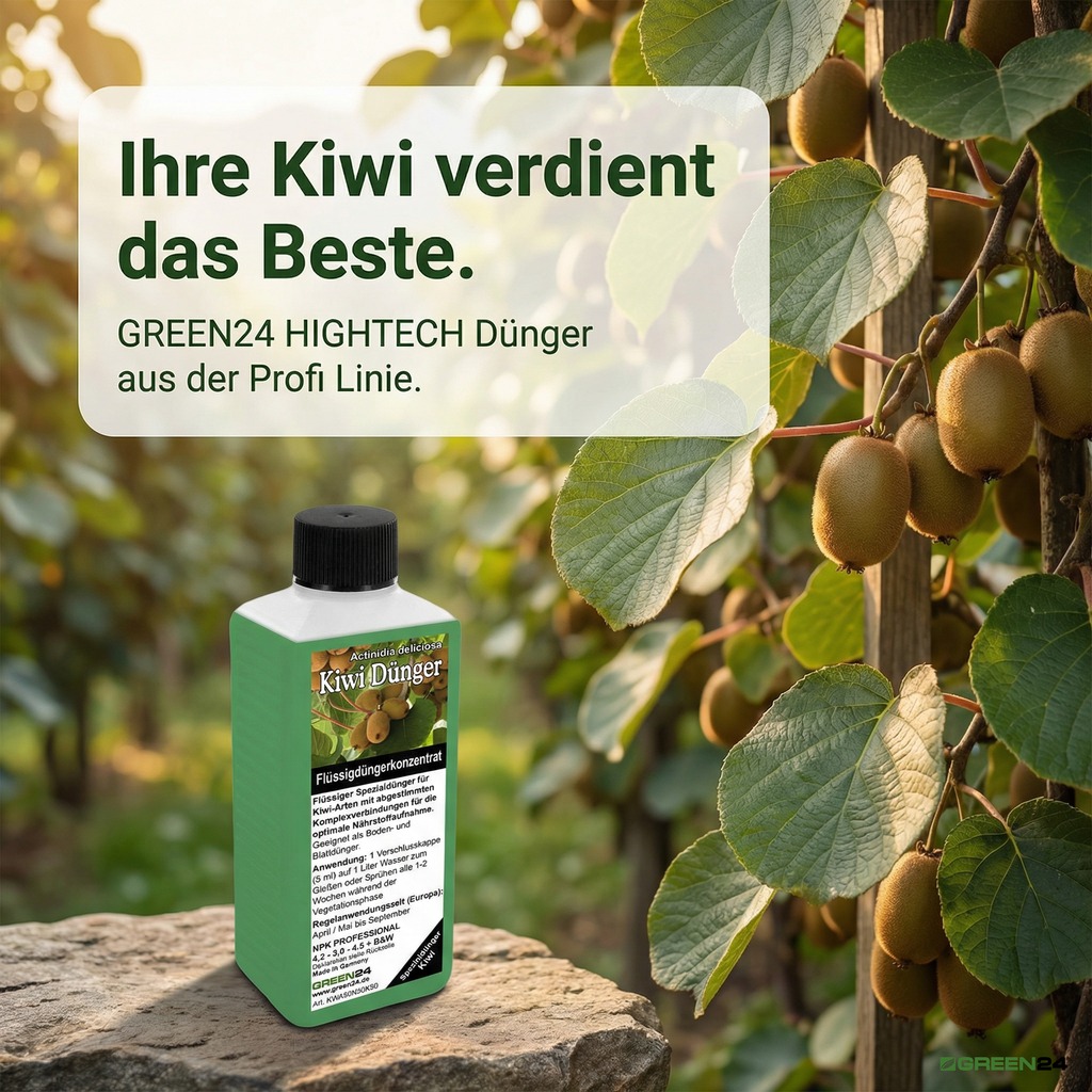 Kiwi-Dünger - Nährstoffe in flüssiger Form