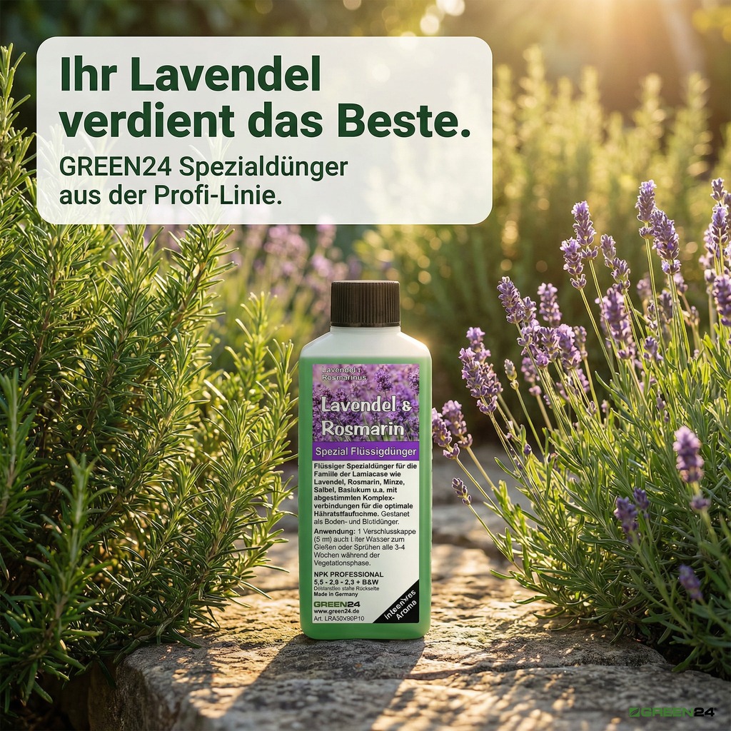 Lavendel & Rosmarin Spezial Flüssigdünger für Lavendelpflanzen im Garten