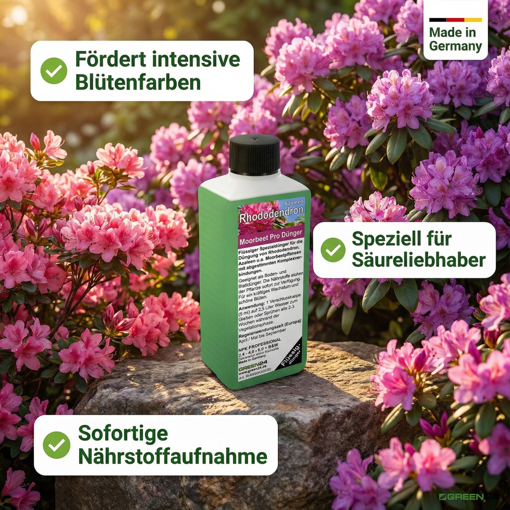 Rhododendron & Azaleen Moorbeet Pro Dünger für blühende Rhododendron- und Azaleenpflanzen