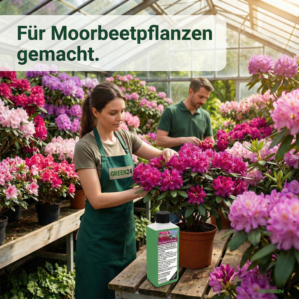 Rhododendron & Azaleen Moorbeet Pro Dünger für blühende Rhododendren im Gewächshaus