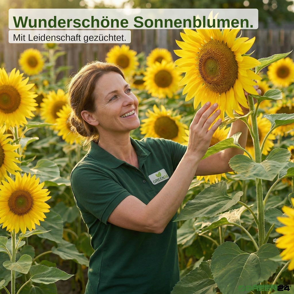 Wunderschöne Sonnenblumen. Mit Leidenschaft gezüchtet.