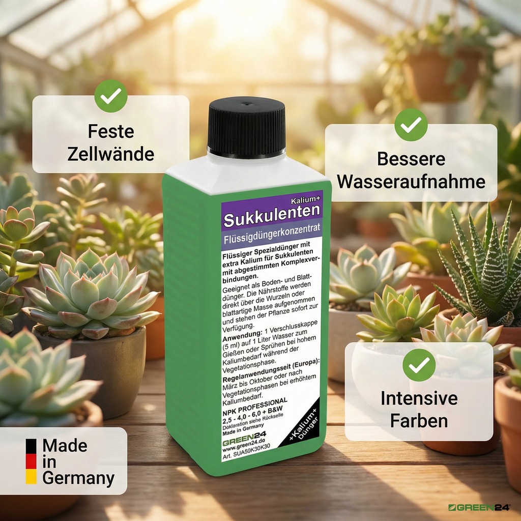Sukkulenten-Dünger Kalium+ Flüssigdünger mit Kalium wirken bei Sukkulenten
