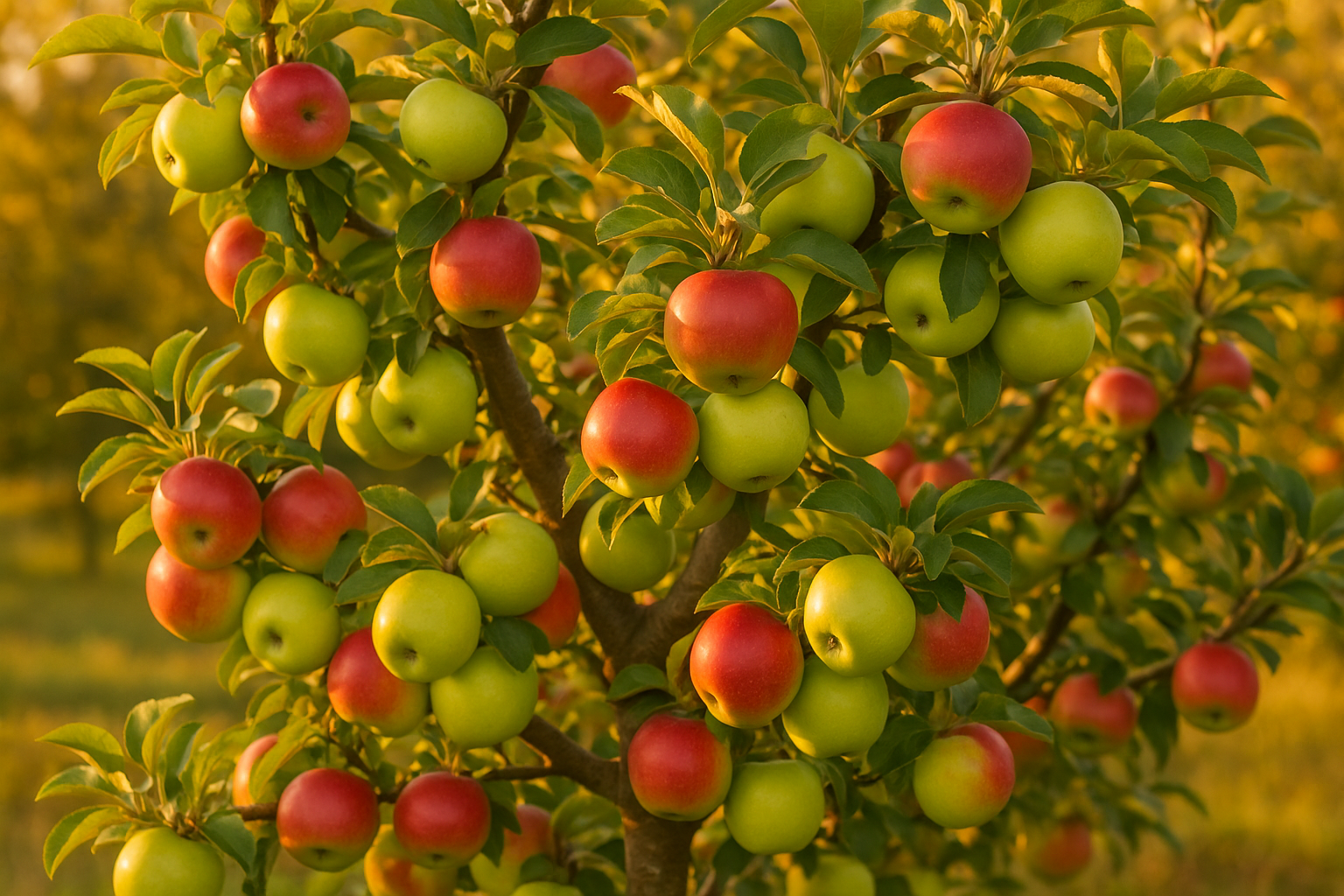 Apfelbaum mit Früchten