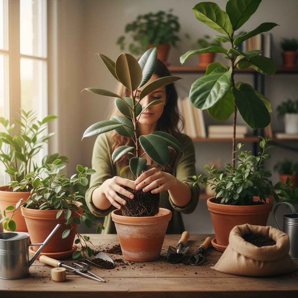 Ficus umpflanzen