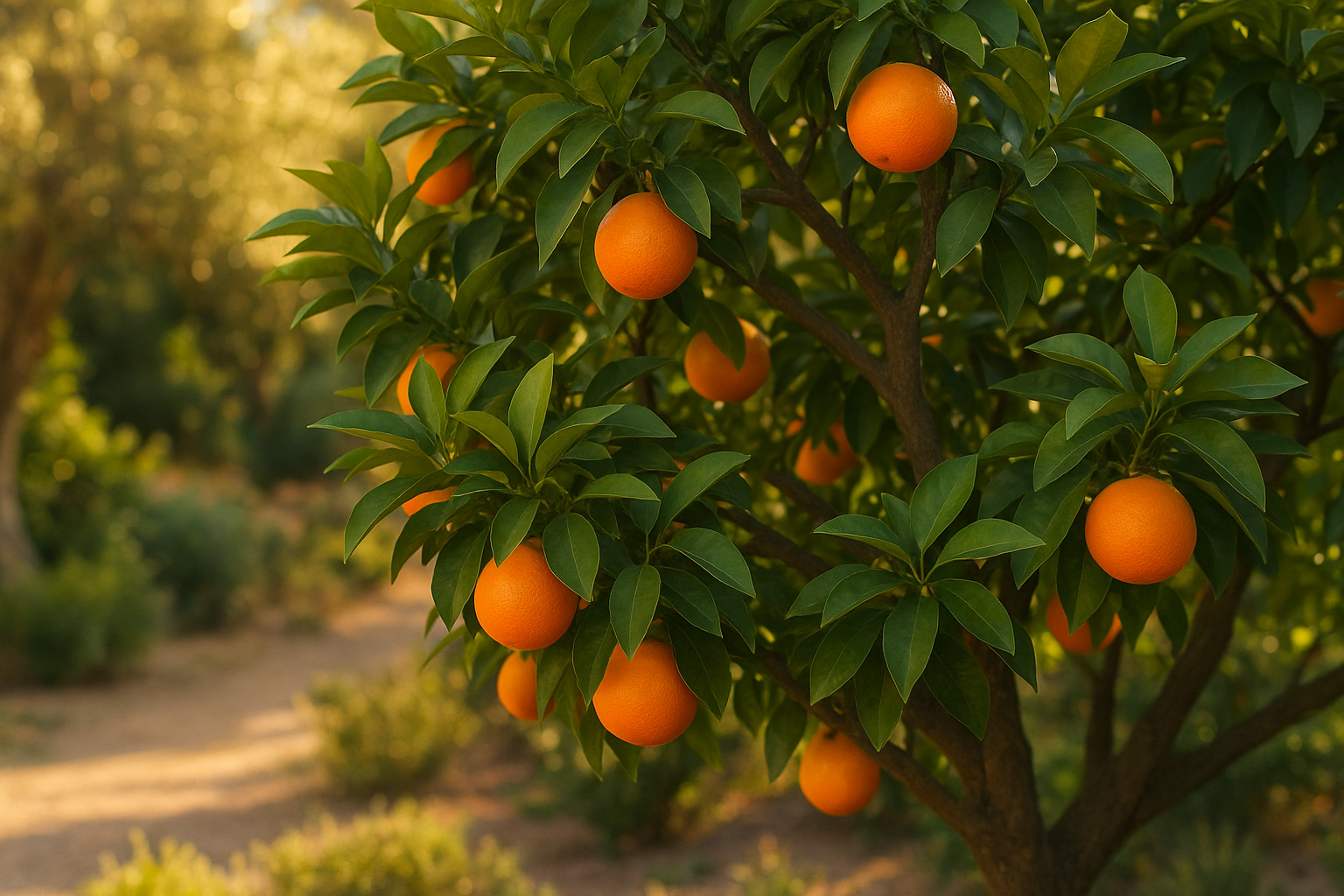 Orangenbaum (Citrus sinensis)