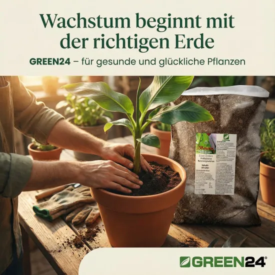 Bananenerde & Strelitzienerde – 10 Liter Premium-Substrat für tropische Pflanzen | Für Musa, Strelitzien & Ensete | Langzeitdünger inklusive | Optimale Drainage