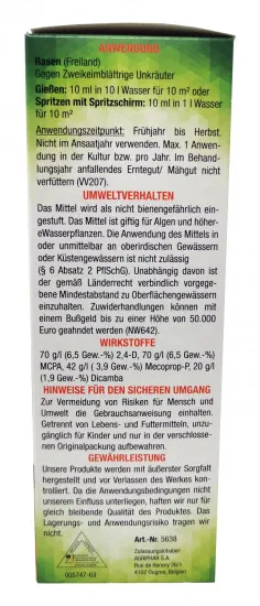 Rasen Unkraut Frei DICOTEX 500ml
