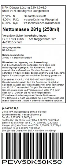 Fuchsien-Dünger mit extra Kalium 250ml