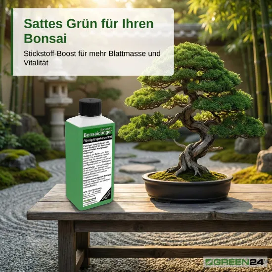 Bonsai Stickstoff+ Dünger – 250ml Wachstumsbooster für üppiges Grün | Fördert Blattentwicklung & Triebwachstum | Spezialdünger für vitale Bonsai-Blätter