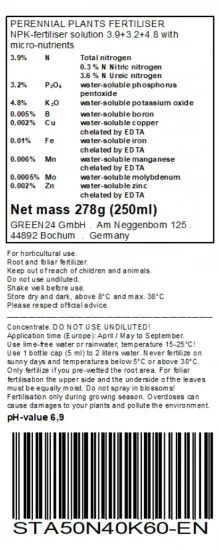 Stauden-Dünger Blütenstauden 250ml