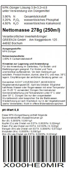 Kaffee-Pflanzen Dünger Coffea arabica düngen 250ml