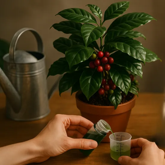 Kaffee-Pflanzen Dünger – 250ml Spezialdünger für Coffea arabica | Fördert kräftiges Wachstum & aromatische Ernte | Ideal für alle Kaffeesorten