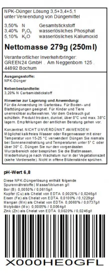 Hoya Dünger Wachsblumen düngen 250ml