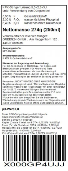 Araukarien-Dünger Araucaria Andentanne Schmucktanne 250ml