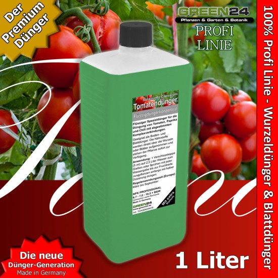 Tomatendünger XL 1 l Paprika Chili Dünger Premium Flüssigdünger als NPK Volldünger