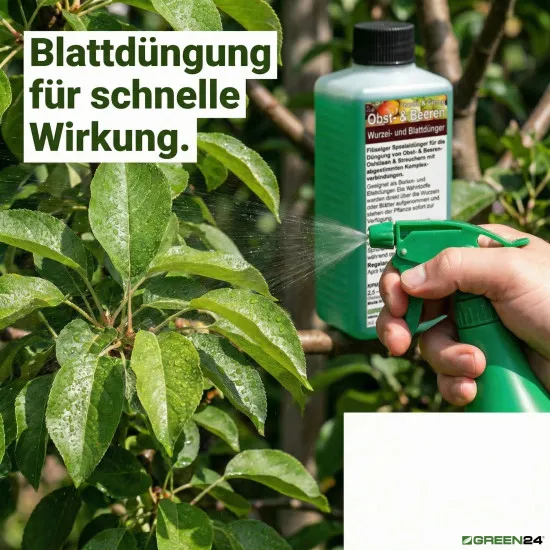 Obstbaum Beerenstrauch Dünger XL 1 l Zum düngen von Obst und Beeren NPK Volldünger