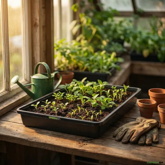 PROFI Gewächshaus-Wanne XL 565 – Wasserdichte Universalwanne für professionelle Anzucht (15 Liter)