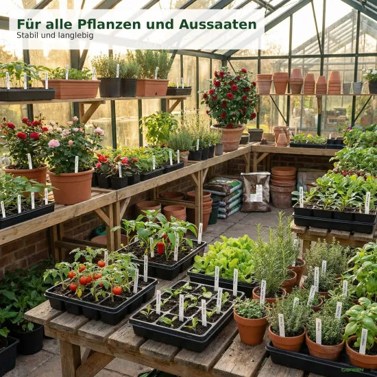 50 kleine Steck Etiketten Kunststoff Maße 60 x 12mm