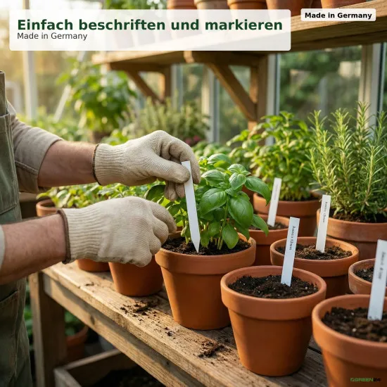 10 kleine Steck Etiketten Kunststoff Maße 60 x 12mm