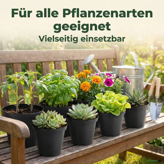 50 Runde Pflanztöpfe Ø 11 cm