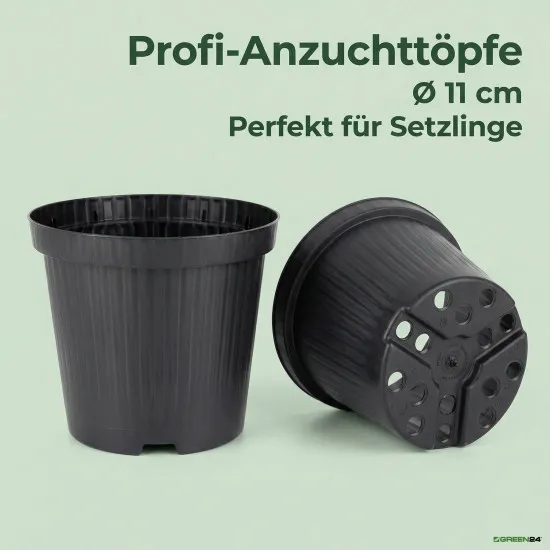 20 Runde Pflanztöpfe Ø 11 cm
