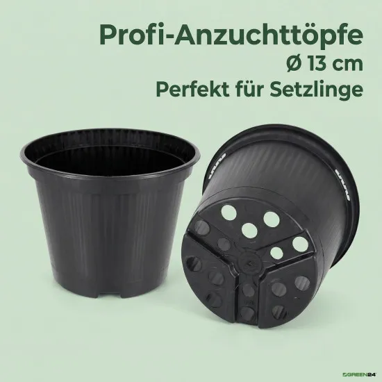 20 Runde Pflanztöpfe Ø 13 cm