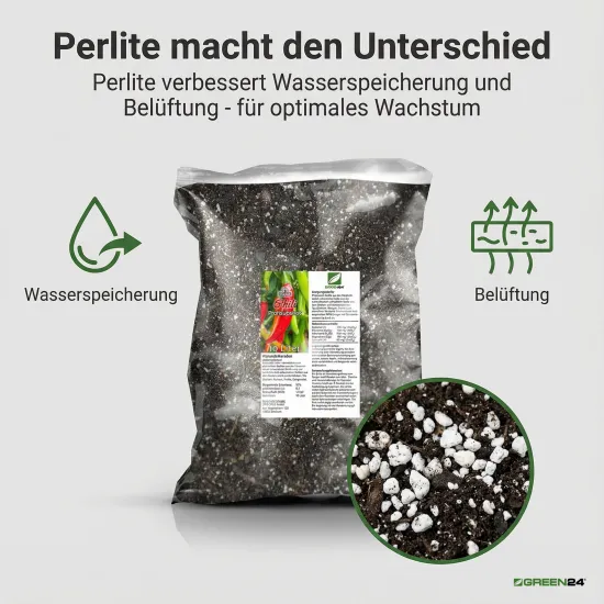 Chilierde & Paprikaerde PROFI LINIE – 10L Capsicum Spezialerde - Substrat für Chili, Paprika und Gemüsepflanzen