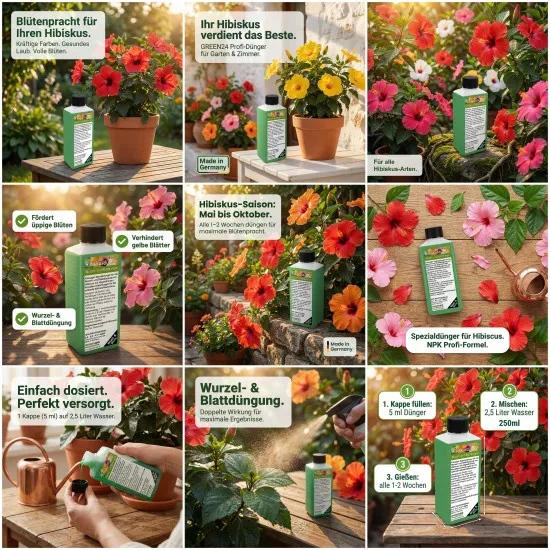 Hibiskusdünger XL 1 Liter Hibiscus düngen Flüssigdünger NPK