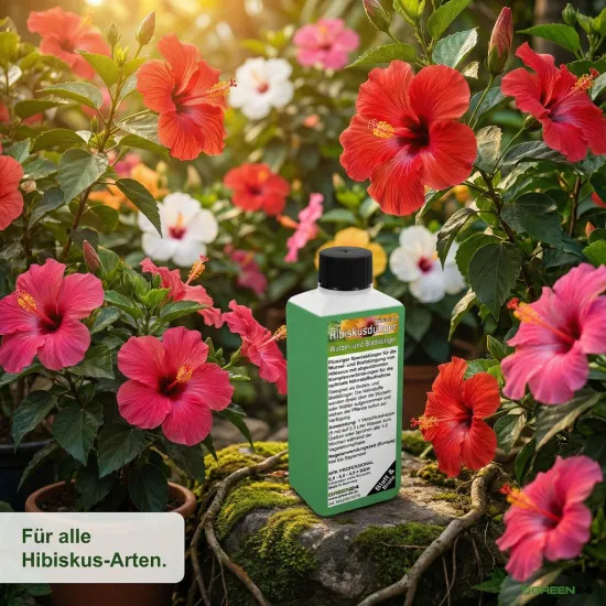 Hibiskusdünger XL 1 Liter Hibiscus düngen Flüssigdünger NPK