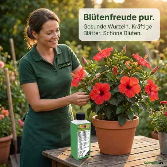 Hibiskusdünger XL 1 Liter Hibiscus düngen Flüssigdünger NPK
