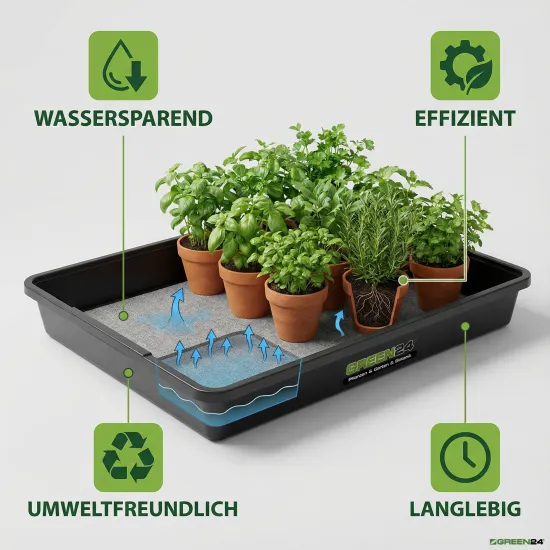 KM-XL565 Kapillar Gewächshaus-Wanne Profi wasserdicht für die automatische Bewässerung der Pflanzen per Kapillarmatte